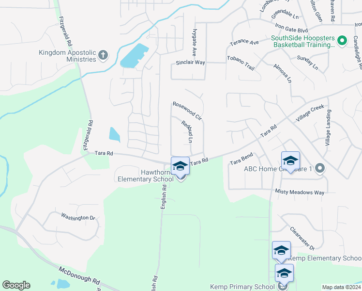 map of restaurants, bars, coffee shops, grocery stores, and more near 720 White Oak Court in Jonesboro