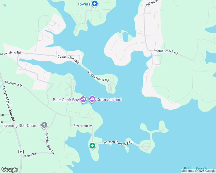 map of restaurants, bars, coffee shops, grocery stores, and more near 1012 Coosa Island Road in St. Clair County