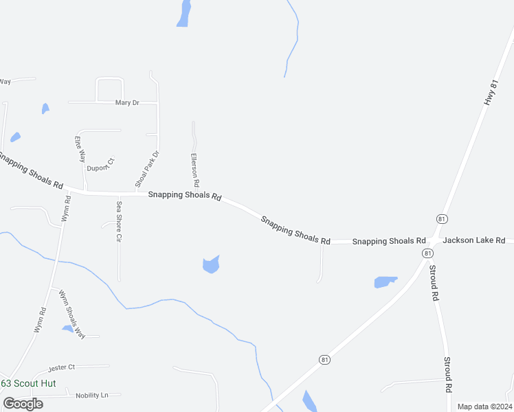 map of restaurants, bars, coffee shops, grocery stores, and more near 2201 Snapping Shoals Road in McDonough