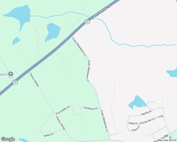 map of restaurants, bars, coffee shops, grocery stores, and more near 256-320 Frolic Meadows Lane in Edisto