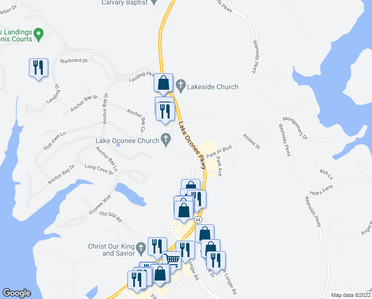 map of restaurants, bars, coffee shops, grocery stores, and more near 1001 Salem Walk Drive in Greensboro