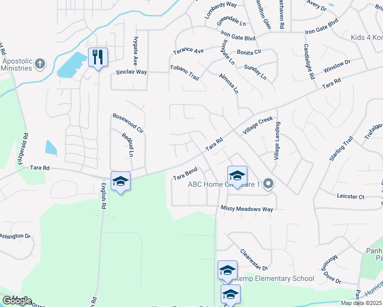 map of restaurants, bars, coffee shops, grocery stores, and more near 10624 Pecan Lane in Jonesboro