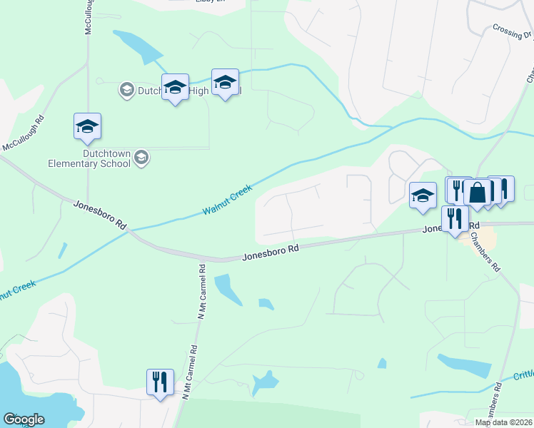 map of restaurants, bars, coffee shops, grocery stores, and more near 203 Oak Grove Drive in Hampton