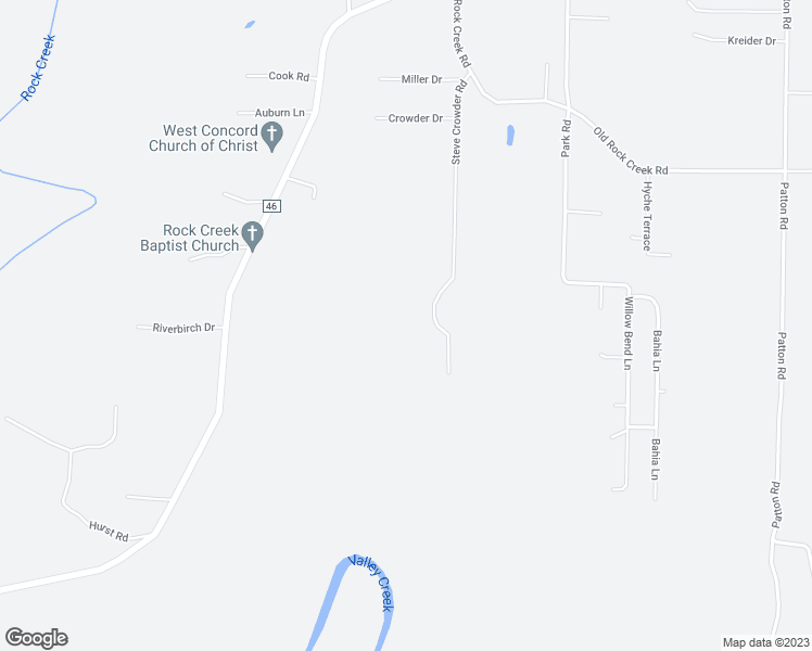 map of restaurants, bars, coffee shops, grocery stores, and more near 1519 Steve Crowder Road in Hueytown