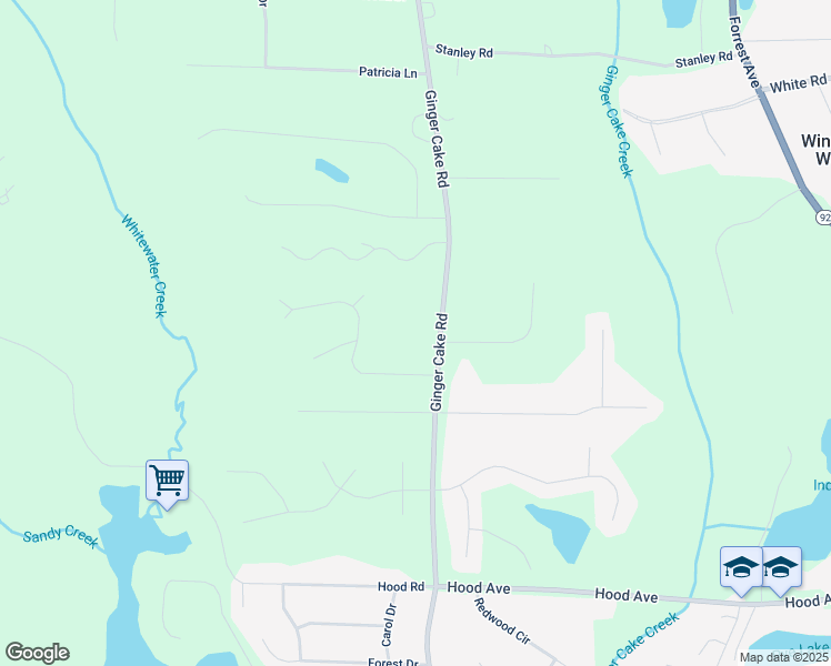 map of restaurants, bars, coffee shops, grocery stores, and more near 340 Ginger Cake Road in Fayetteville
