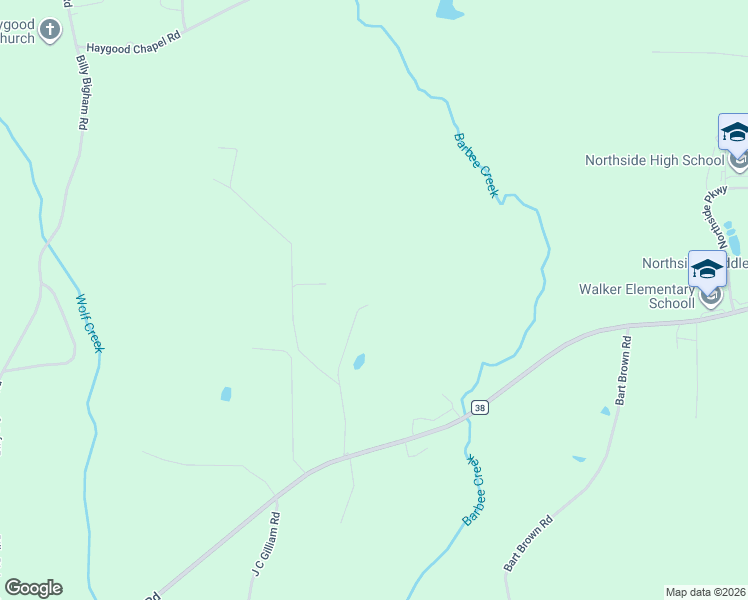 map of restaurants, bars, coffee shops, grocery stores, and more near 13547 Northside Road in Berry