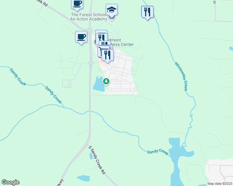 map of restaurants, bars, coffee shops, grocery stores, and more near 150 High Street in Fayetteville