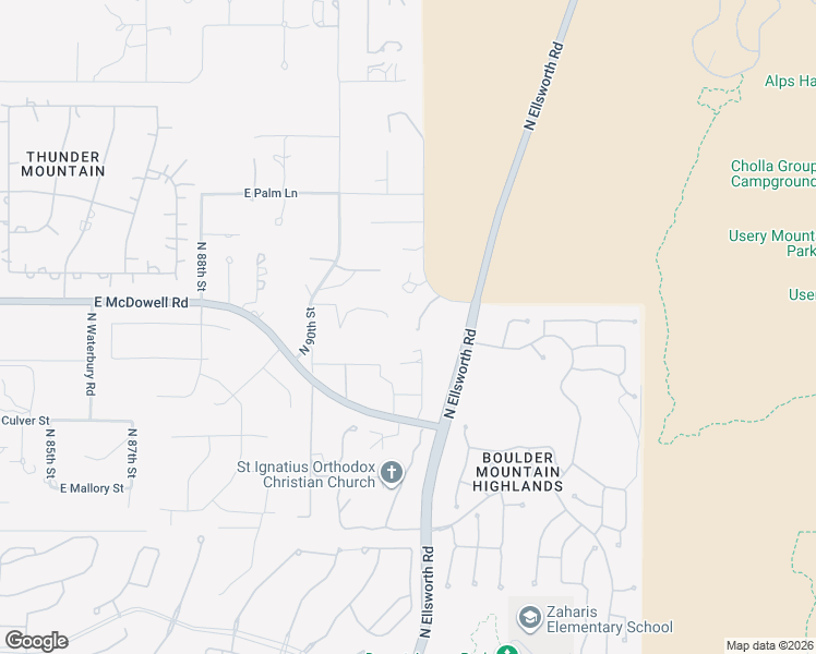 map of restaurants, bars, coffee shops, grocery stores, and more near 9233 East Omega Street in Mesa