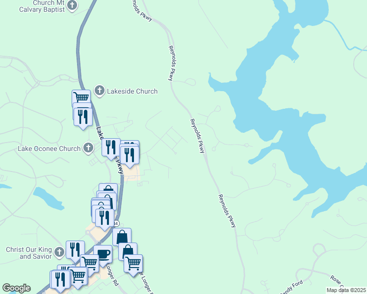 map of restaurants, bars, coffee shops, grocery stores, and more near 1121 Azalea Street in Greensboro
