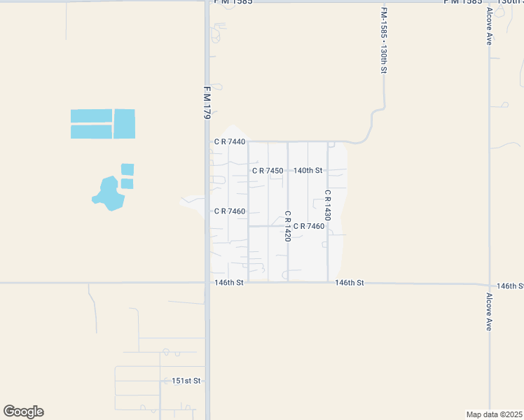 map of restaurants, bars, coffee shops, grocery stores, and more near 14301 County Road 1410 in Wolfforth