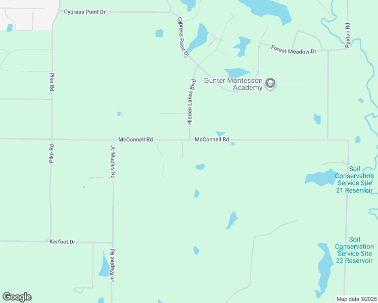 map of restaurants, bars, coffee shops, grocery stores, and more near 1782 McConnell Road in Gunter