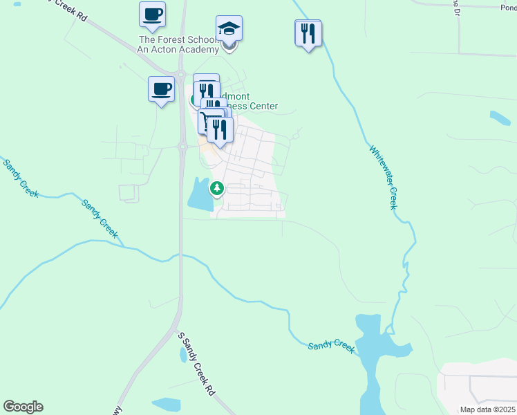 map of restaurants, bars, coffee shops, grocery stores, and more near 270 High Street in Fayetteville