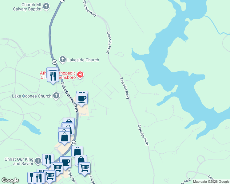 map of restaurants, bars, coffee shops, grocery stores, and more near 1210 Azalea Street in Greensboro