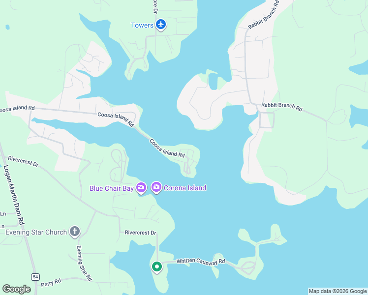 map of restaurants, bars, coffee shops, grocery stores, and more near 1005 Coosa Island Road in St. Clair County