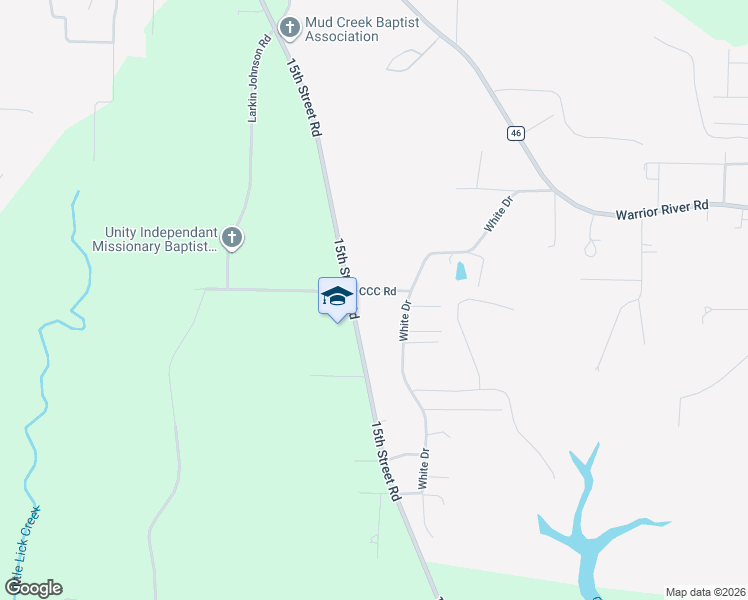 map of restaurants, bars, coffee shops, grocery stores, and more near 7601 15th Street Road in Bessemer