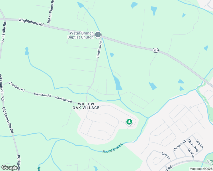 map of restaurants, bars, coffee shops, grocery stores, and more near Fenwick Court in Grovetown