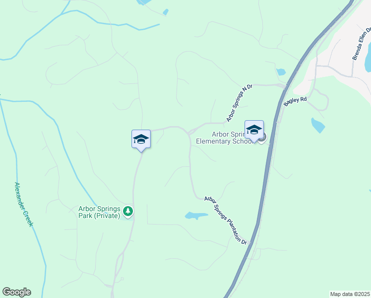 map of restaurants, bars, coffee shops, grocery stores, and more near 320 Arbor Springs Plantation Drive in Newnan