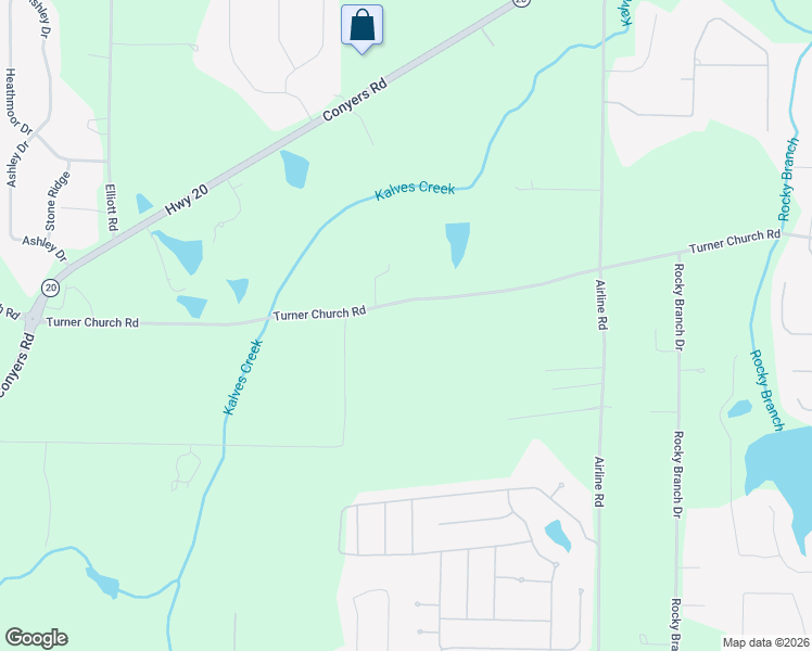 map of restaurants, bars, coffee shops, grocery stores, and more near 1170 Turner Church Road in McDonough