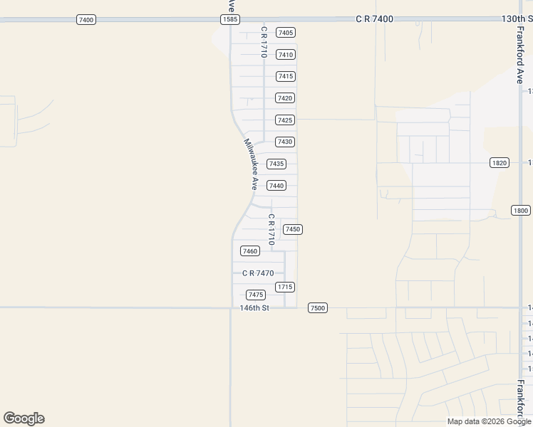 map of restaurants, bars, coffee shops, grocery stores, and more near 6400-6498 C R 7445 in Lubbock