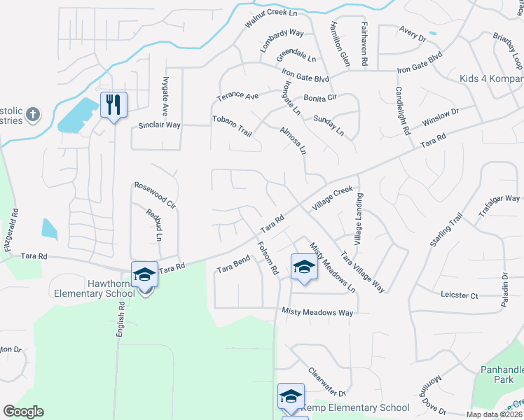 map of restaurants, bars, coffee shops, grocery stores, and more near 10583 Aspenwood Court in Jonesboro