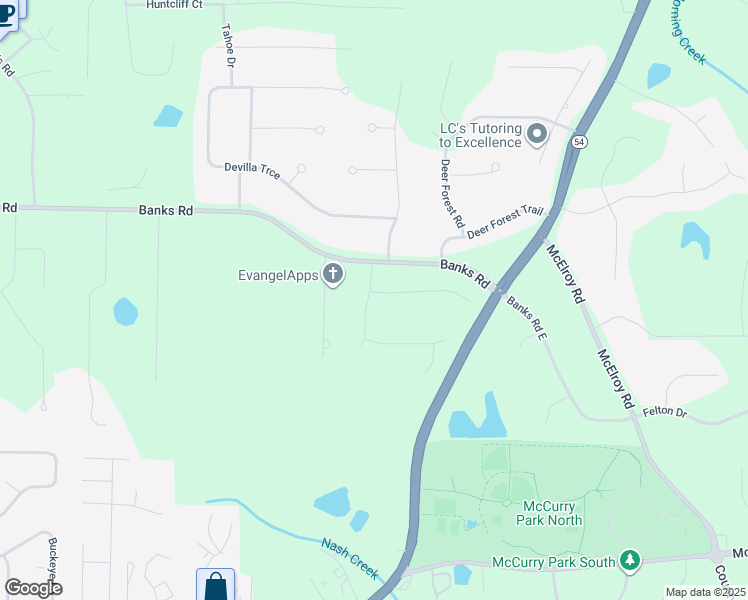 map of restaurants, bars, coffee shops, grocery stores, and more near 120 Smokemont Drive in Fayetteville