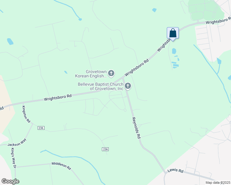 map of restaurants, bars, coffee shops, grocery stores, and more near 326 Barrow Ln in Grovetown