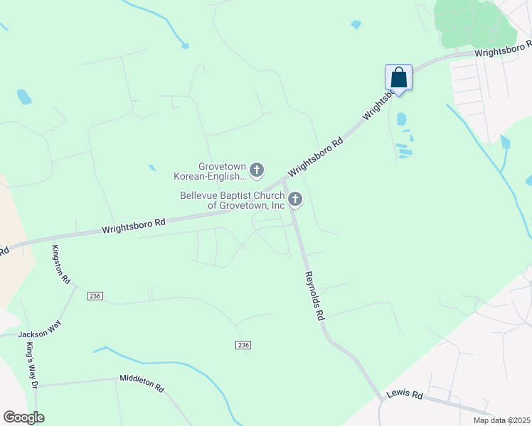 map of restaurants, bars, coffee shops, grocery stores, and more near 326 Barrow Ln in Grovetown