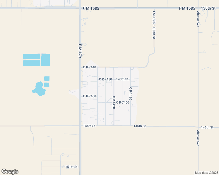 map of restaurants, bars, coffee shops, grocery stores, and more near 14008 County Road 1420 in Wolfforth
