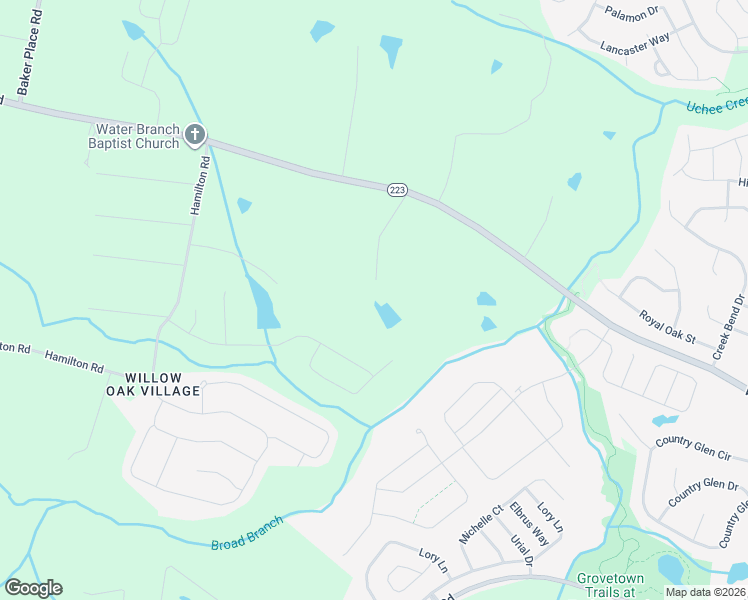 map of restaurants, bars, coffee shops, grocery stores, and more near 645 Davis Powell Road in Grovetown