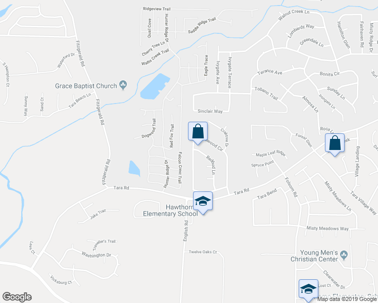 map of restaurants, bars, coffee shops, grocery stores, and more near 649 Rosewood Circle in Jonesboro