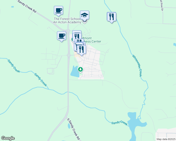 map of restaurants, bars, coffee shops, grocery stores, and more near 170 2nd Street in Fayetteville