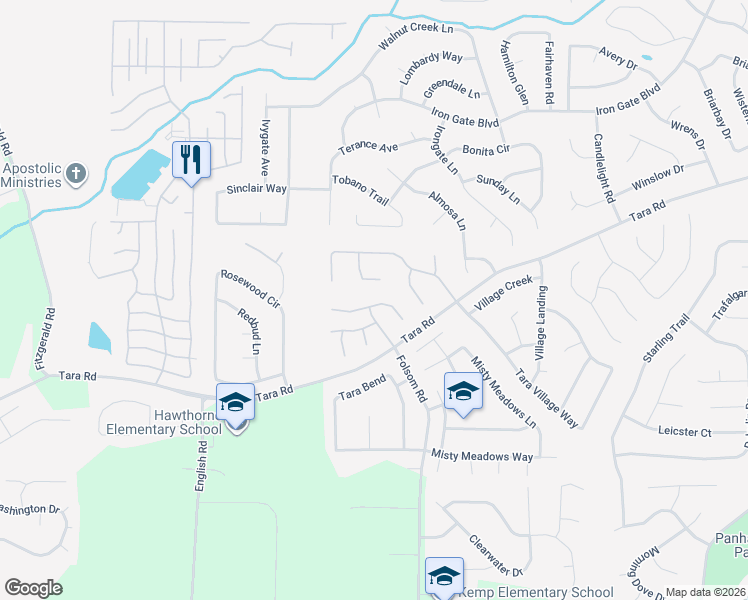 map of restaurants, bars, coffee shops, grocery stores, and more near 984 Maple Leaf Ridge in Jonesboro