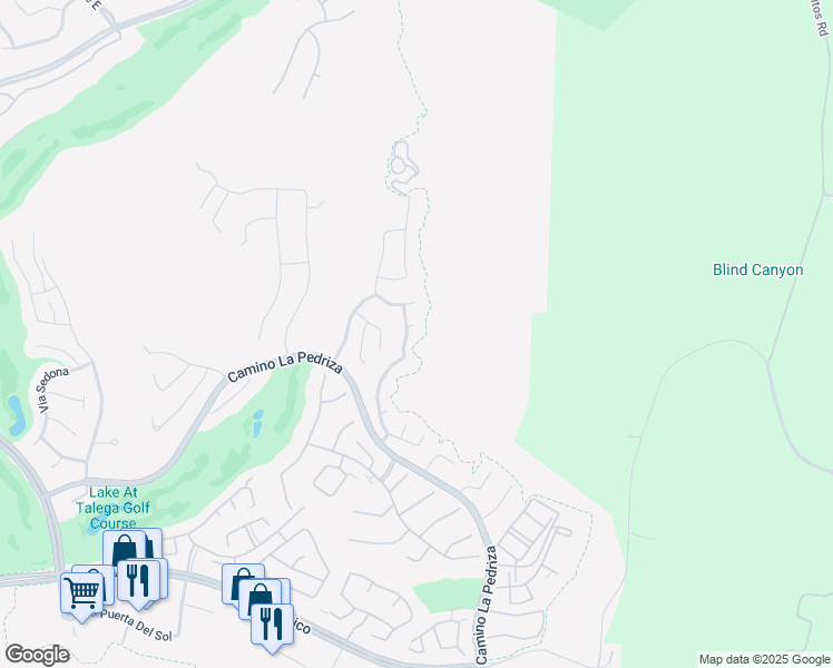 map of restaurants, bars, coffee shops, grocery stores, and more near 704 Corte Buscando in San Clemente