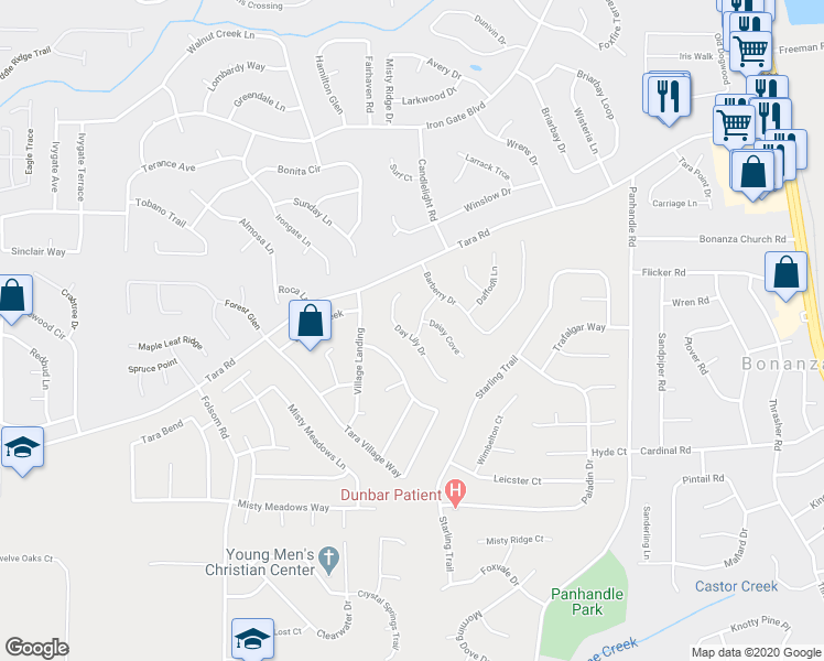 map of restaurants, bars, coffee shops, grocery stores, and more near 1210 Jasmine Way in Hampton