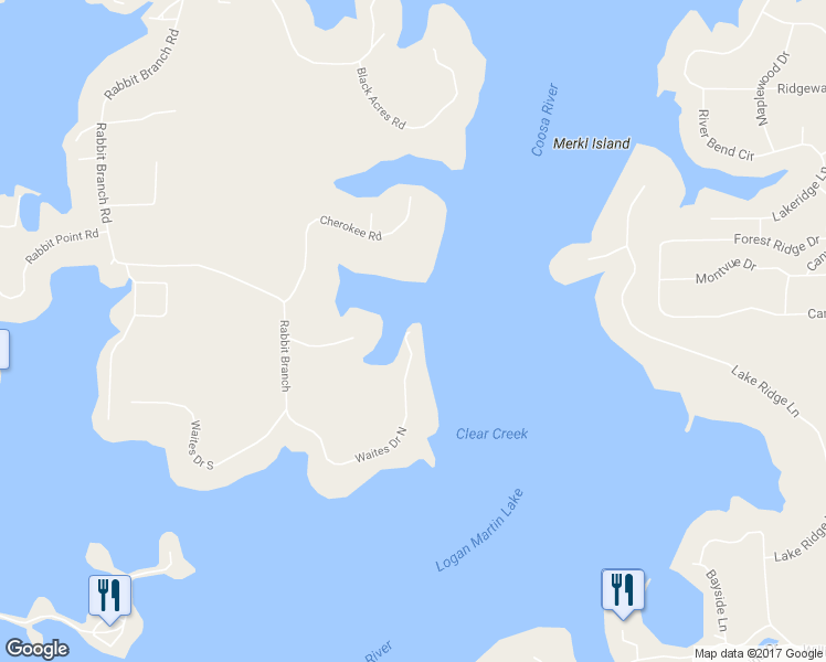 map of restaurants, bars, coffee shops, grocery stores, and more near 535 Waites Drive North in St. Clair County