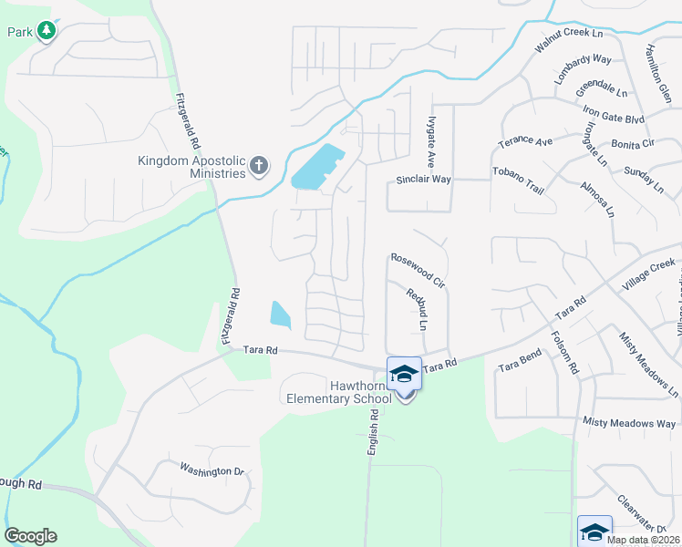 map of restaurants, bars, coffee shops, grocery stores, and more near 696 Tara Road in Jonesboro