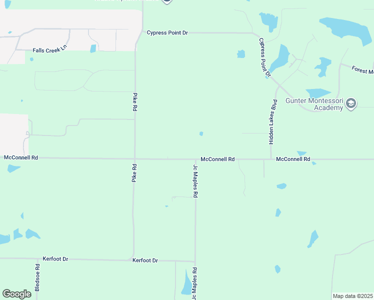 map of restaurants, bars, coffee shops, grocery stores, and more near 1389 McConnell Road in Gunter