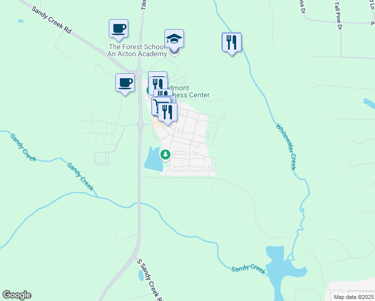 map of restaurants, bars, coffee shops, grocery stores, and more near 175 Central Avenue in Fayetteville