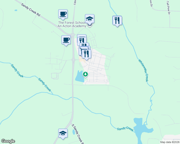 map of restaurants, bars, coffee shops, grocery stores, and more near 170 2nd Street in Fayetteville