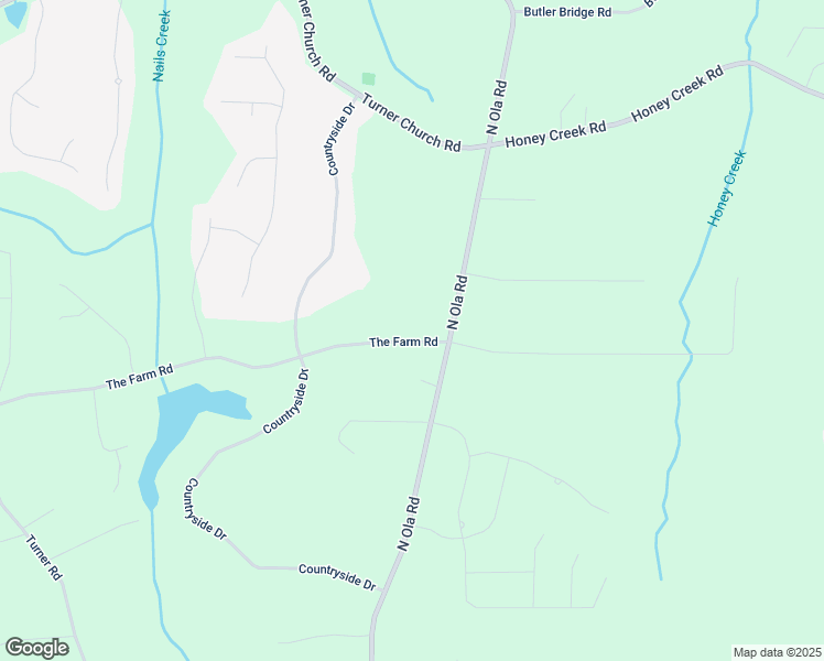 map of restaurants, bars, coffee shops, grocery stores, and more near 110 The Farm Road in McDonough