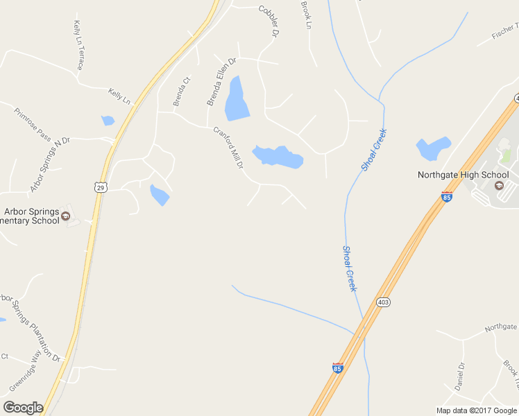 map of restaurants, bars, coffee shops, grocery stores, and more near 32 Cranford Mill Court in Newnan