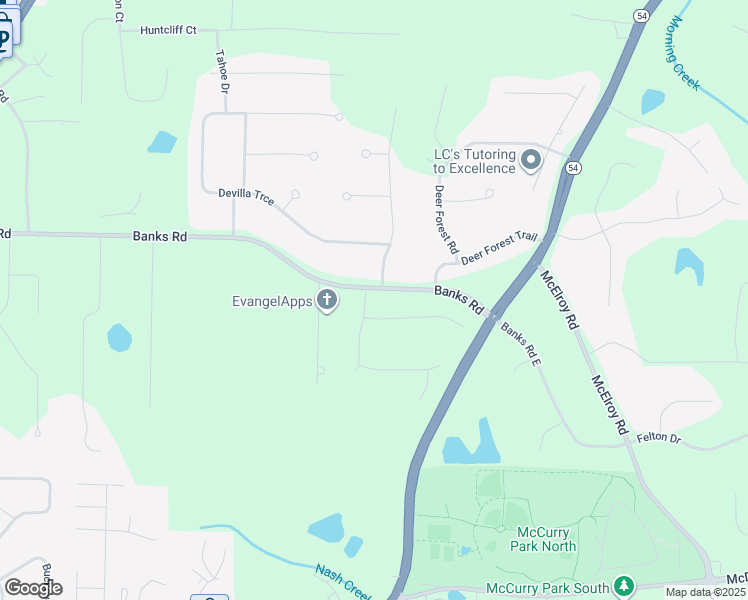 map of restaurants, bars, coffee shops, grocery stores, and more near 120 Smokemont Drive in Fayetteville
