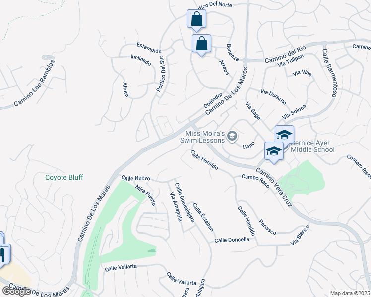 map of restaurants, bars, coffee shops, grocery stores, and more near 2928 Arroyo in San Clemente