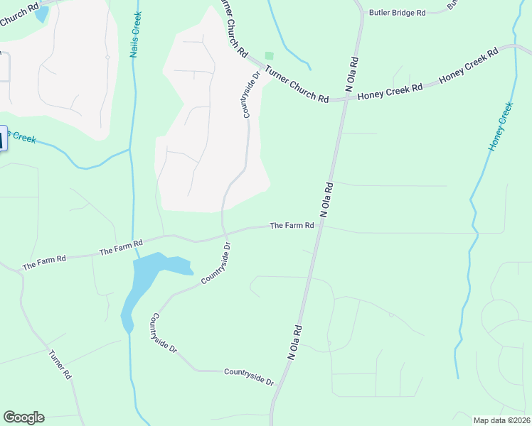 map of restaurants, bars, coffee shops, grocery stores, and more near 196 Country Side Drive in McDonough
