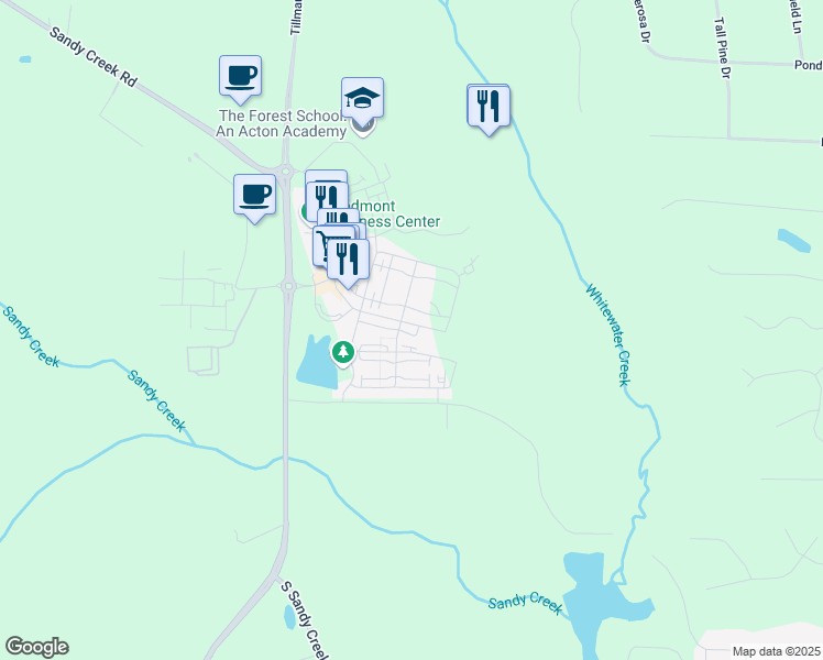 map of restaurants, bars, coffee shops, grocery stores, and more near 220 3rd Street in Fayetteville
