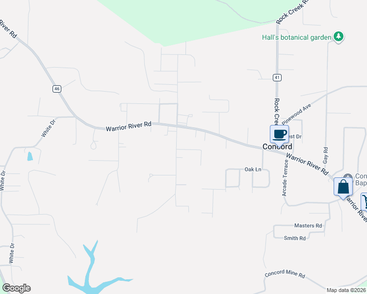 map of restaurants, bars, coffee shops, grocery stores, and more near 5921 Watters Drive in Bessemer
