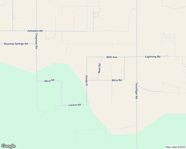 map of restaurants, bars, coffee shops, grocery stores, and more near 58540 Mica Road in Anza