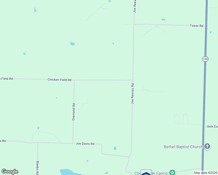 map of restaurants, bars, coffee shops, grocery stores, and more near 3643 Joe Davis Road in Whitewright