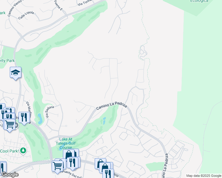 map of restaurants, bars, coffee shops, grocery stores, and more near 18 Calle De La Luna in San Clemente