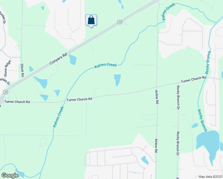 map of restaurants, bars, coffee shops, grocery stores, and more near 1177 Turner Church Road in McDonough